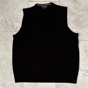 Brooks Brothers V-Neck Black Sweater Vest size xxl